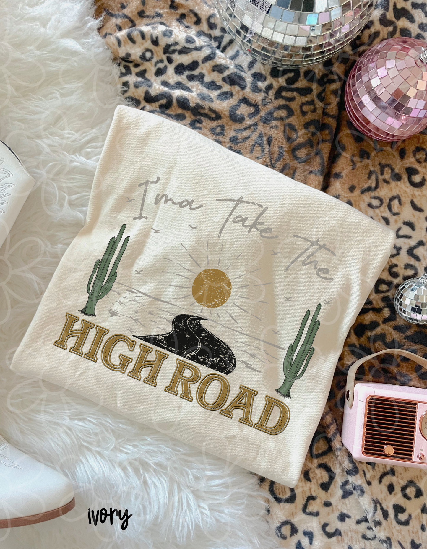 Ima Take The High Road Kids Completed Tee