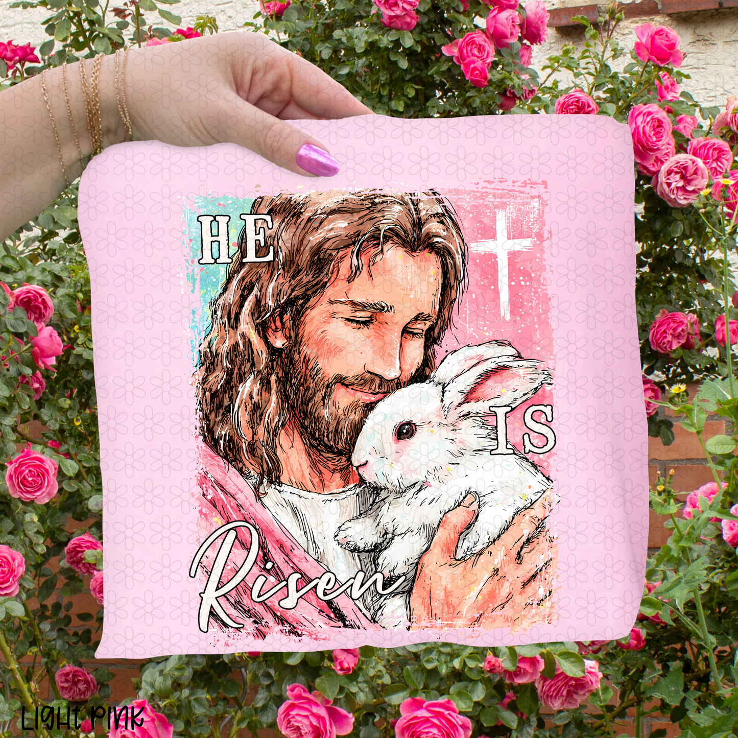 Jesus Bunny He Is Risen DTF Transfer