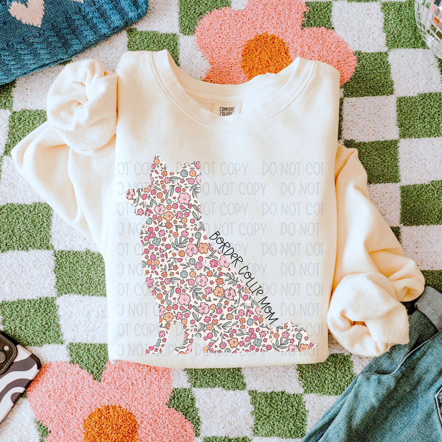 Dog Floral  ( Multiple Options NO CUSTOMS )DTF Transfer