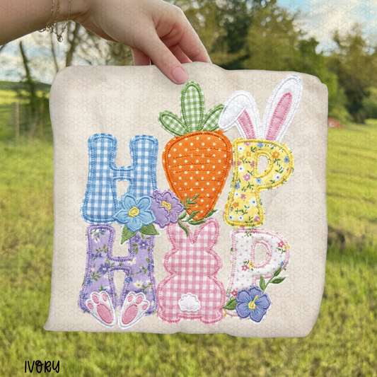 Quilted Stitch Hip Hop Carrot Bunny DTF Transfer
