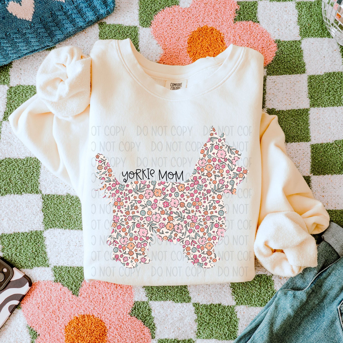 Dog Floral  ( Multiple Options NO CUSTOMS )DTF Transfer