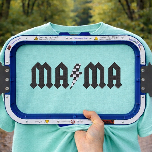 Mama Lightning Bolt Embroidery