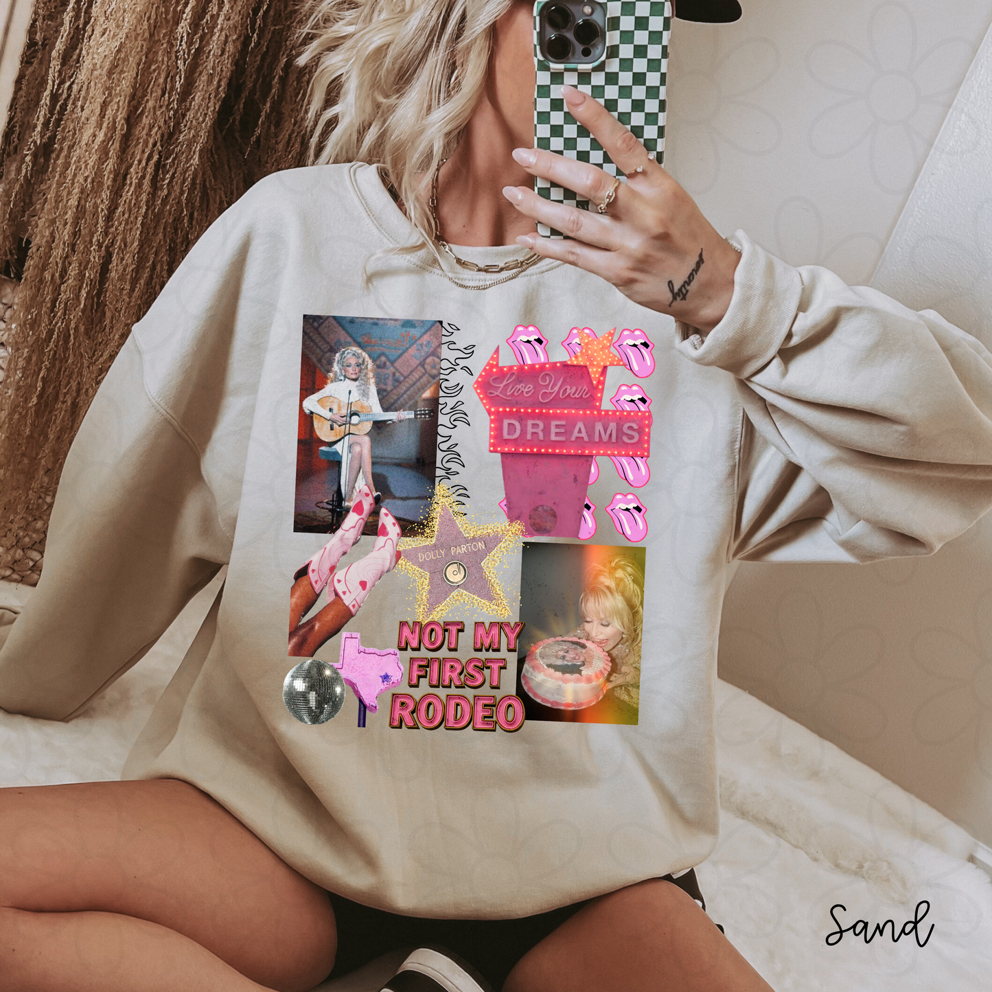Not My First Rodeo Dolly Completed Tee