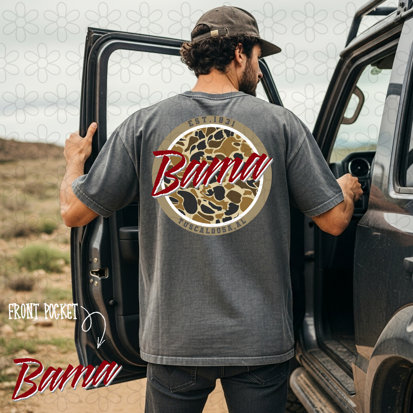 Circle Camo Sports Teams (Multiple Options) DTF Transfer