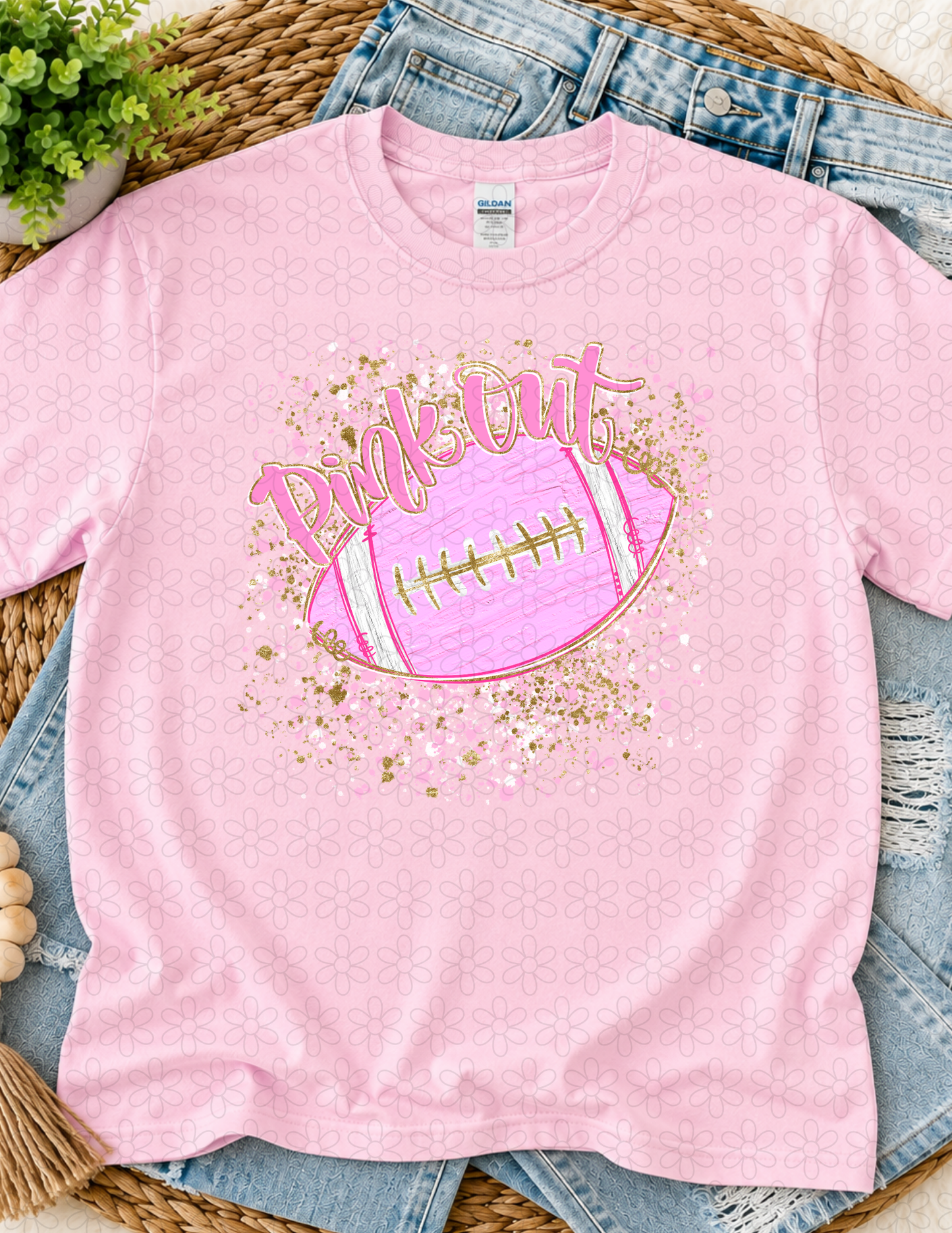 Football Pink Out Completed Tee