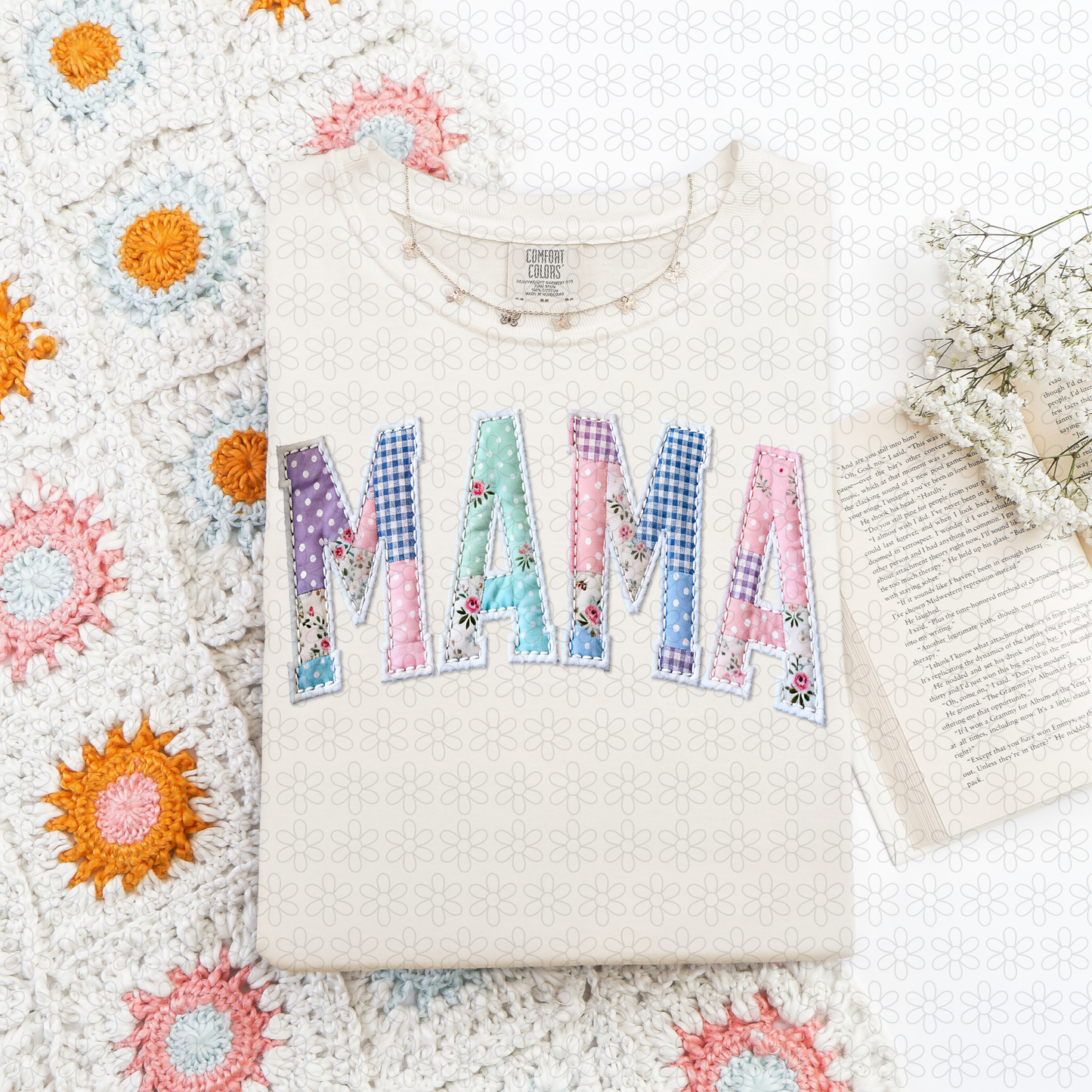 Quilted Patchwork Names (Multiple Options) Completed Tee