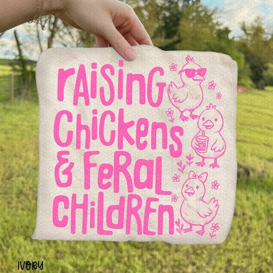Raising Chickens & Feral Children (Multiple Colors) Completed Tee