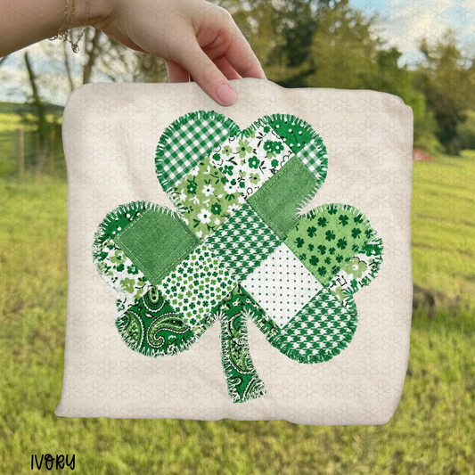 Quilted Clover Completed Tee