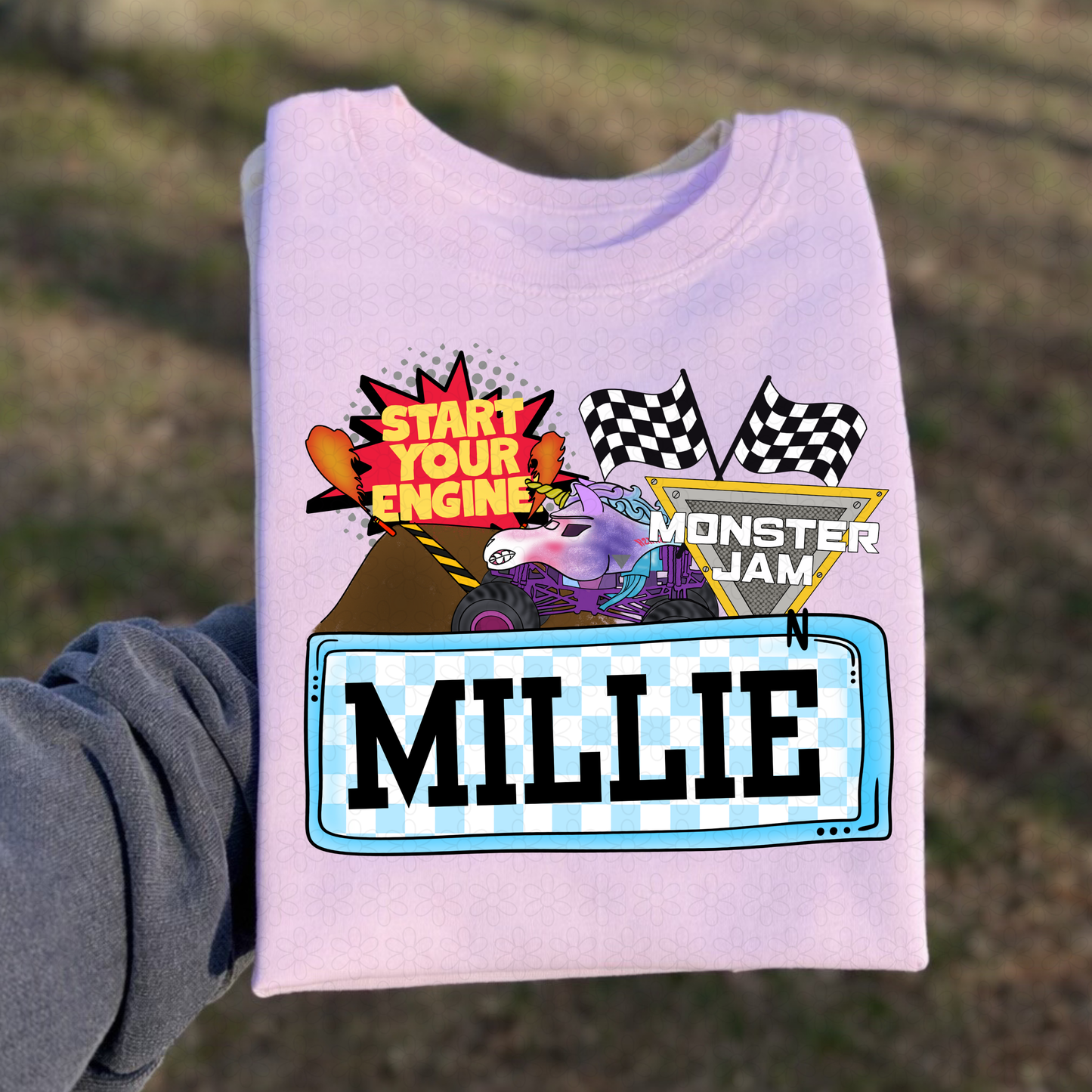 MJ Custom Name Plate DTF Transfer