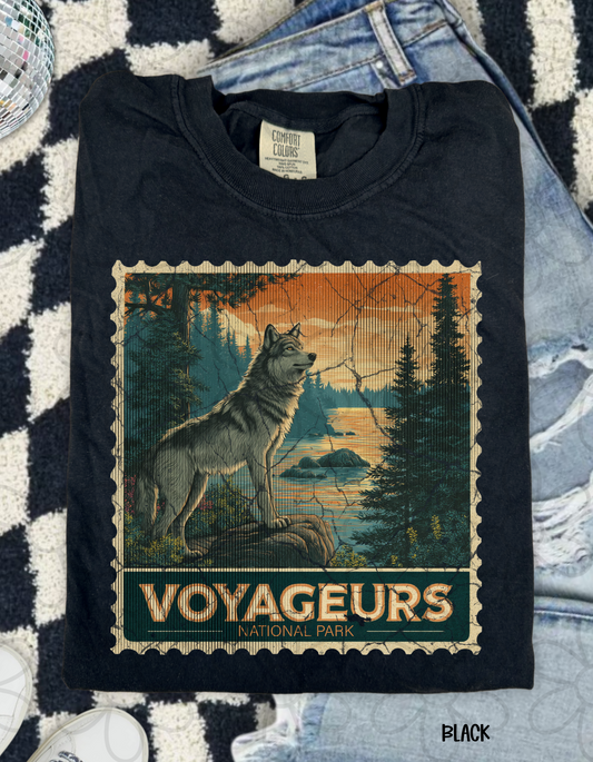 Distressed Destination Stamps (Multiple Options) Completed Tee
