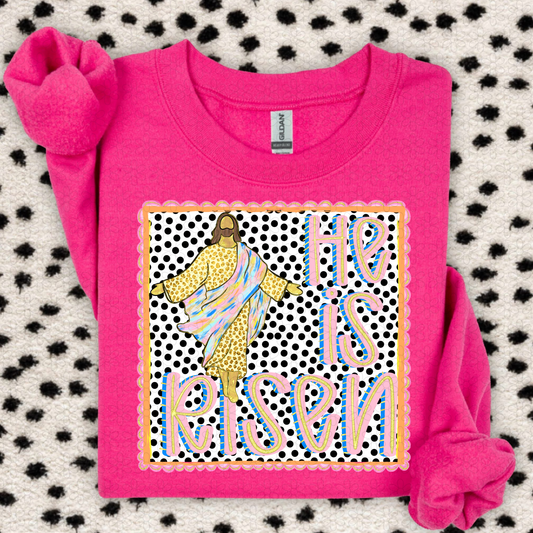 Spotted He Is Risen DTF Transfer