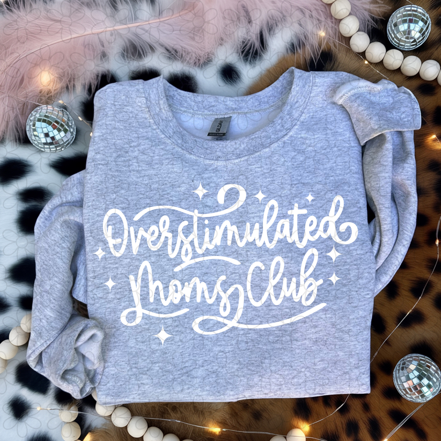 Overstimulated Moms Club (Multiple Color Options) Completed Tee