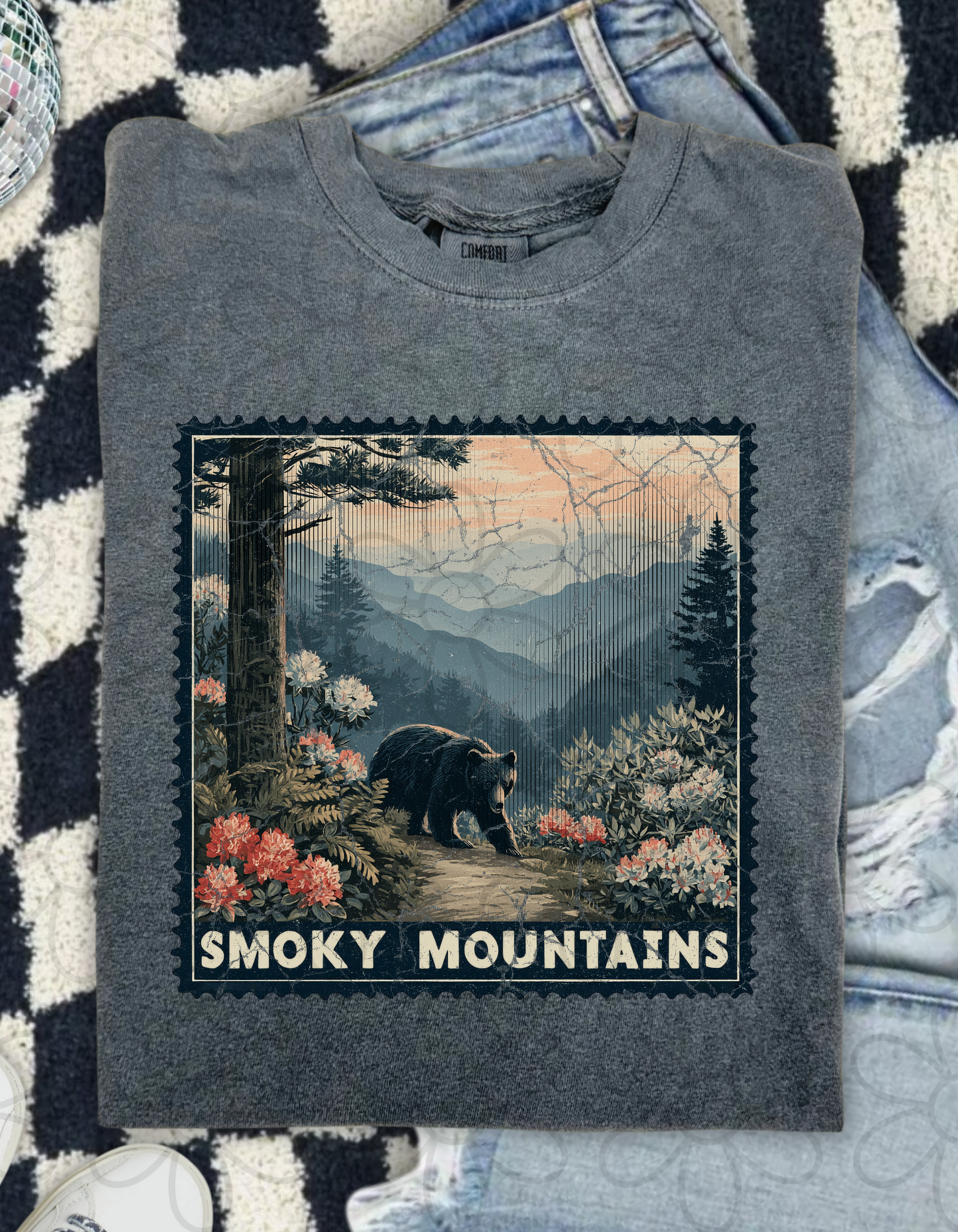 Distressed Destination Stamps (Multiple Options) Kids Completed Tee