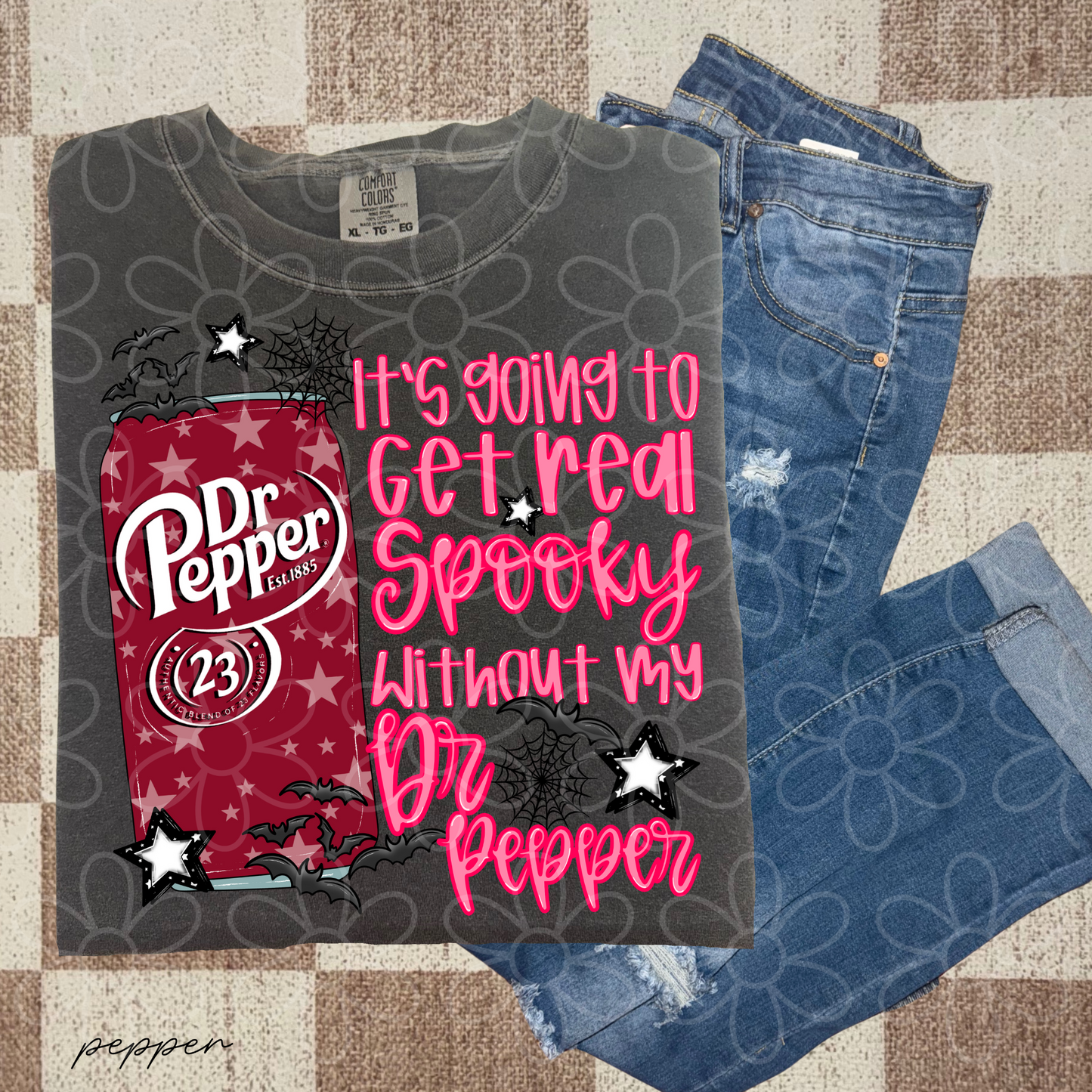 It's Going To Get Real Spooky Without My Drinks (Multiple Options) Kids Completed Tee