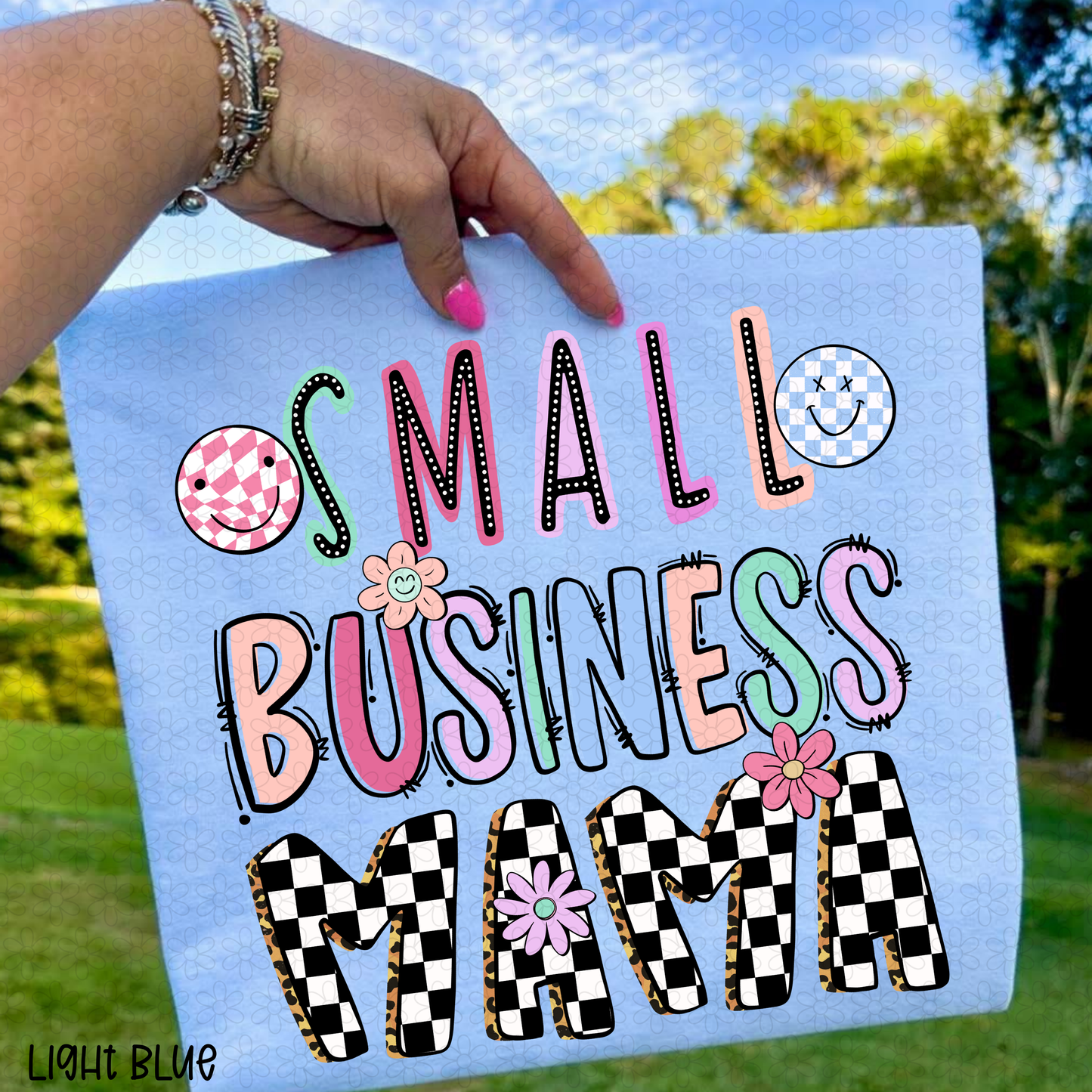 Preppy Small Business Mama DTF Transfer