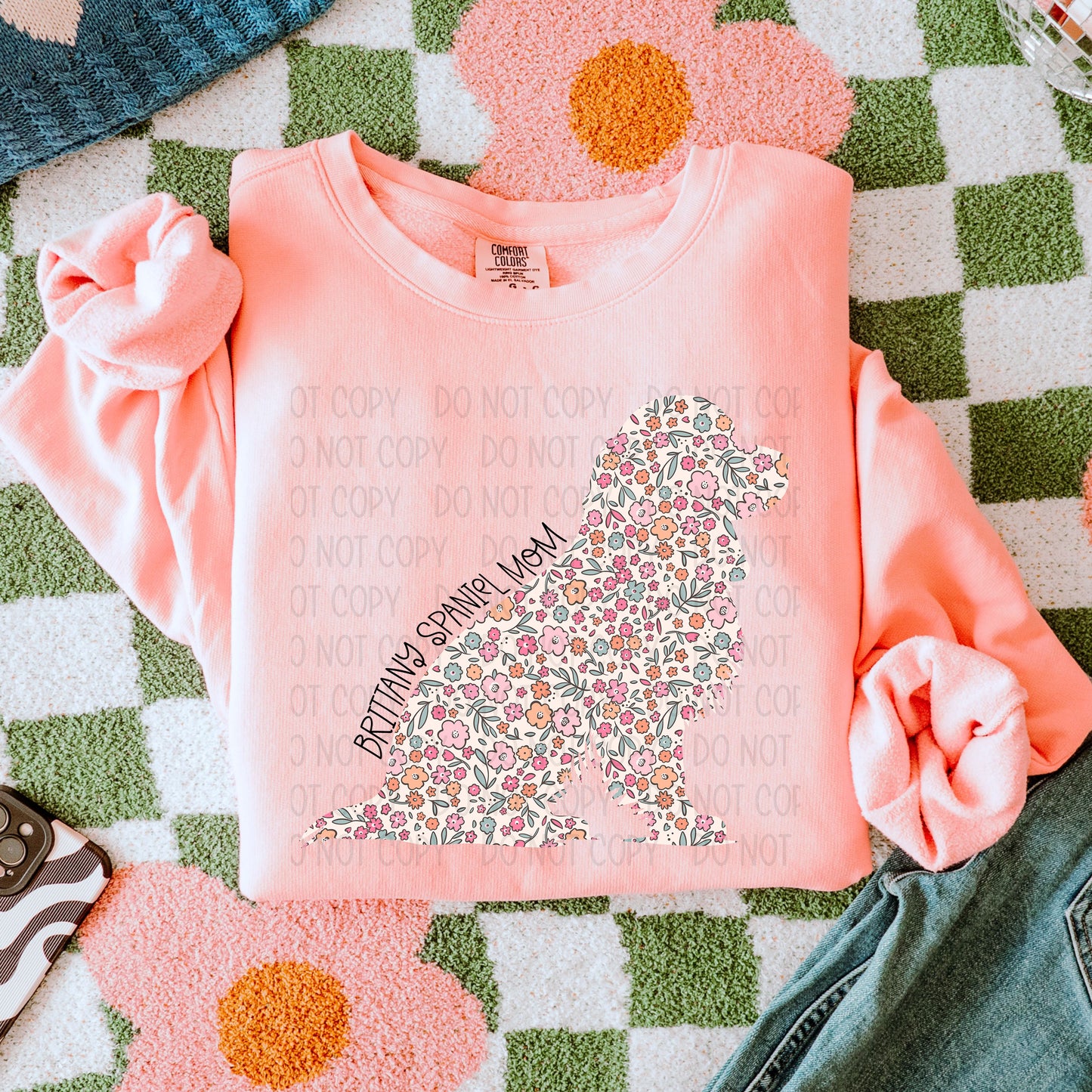 Dog Floral  ( Multiple Options NO CUSTOMS )DTF Transfer
