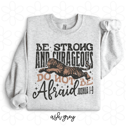Be Strong And Courageous Do Not Be Afraid Joshua 1-9 Kids Completed Tee