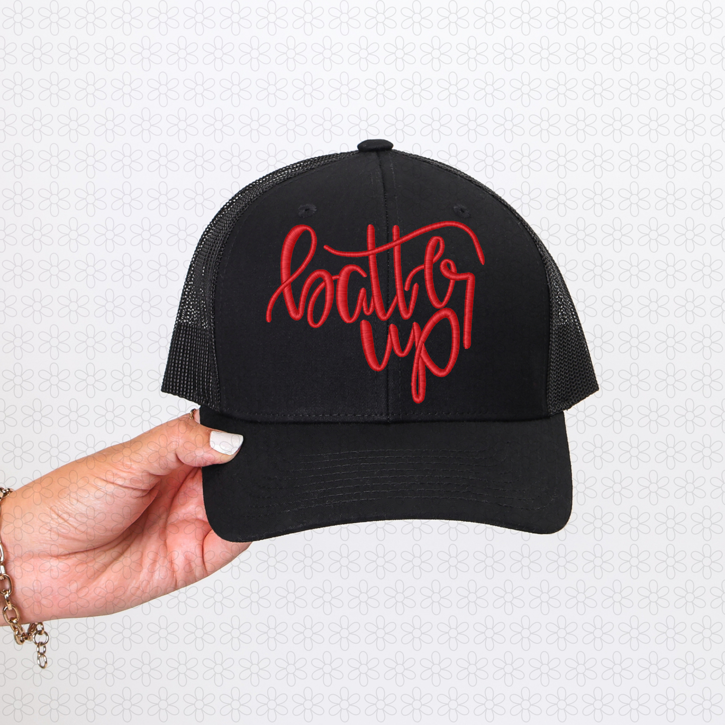 Batter Up Embroidery Hat