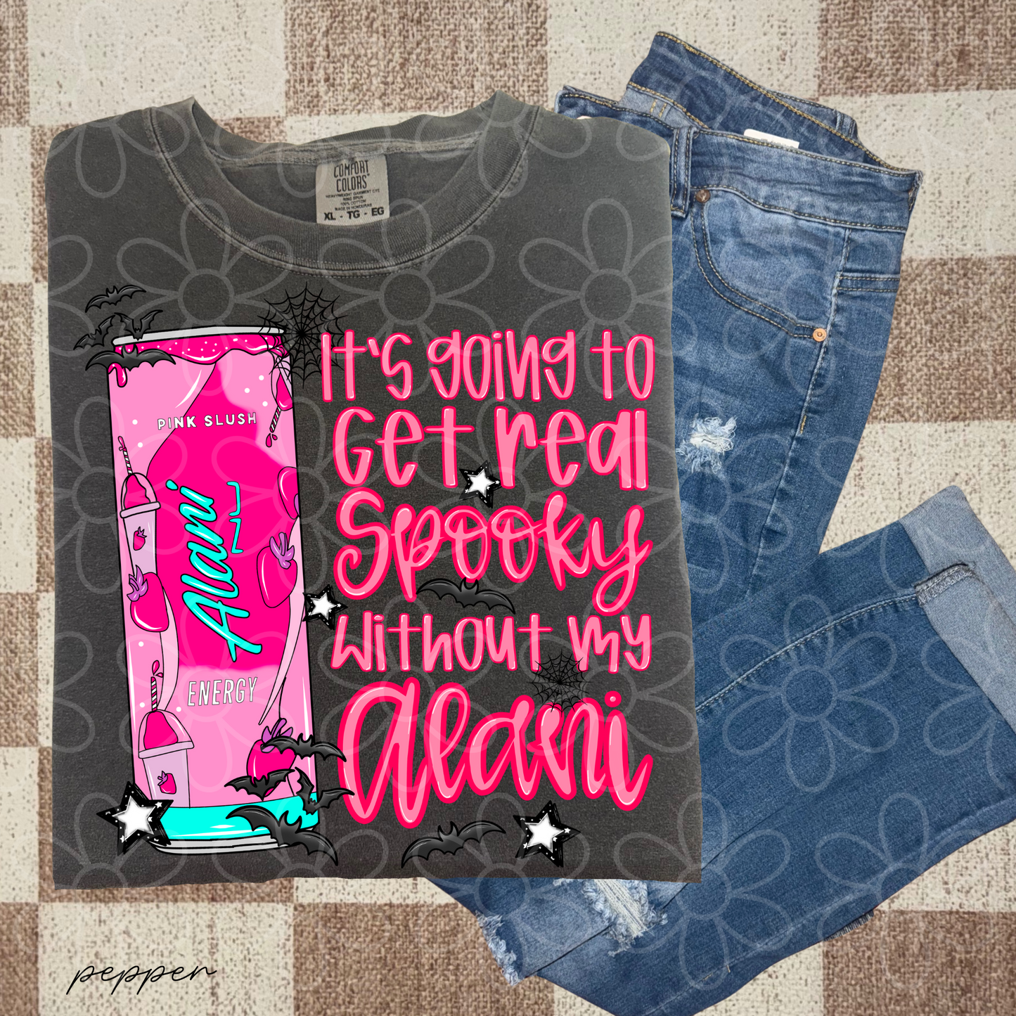 It's Going To Get Real Spooky Without My Drinks (Multiple Options) Kids Completed Tee