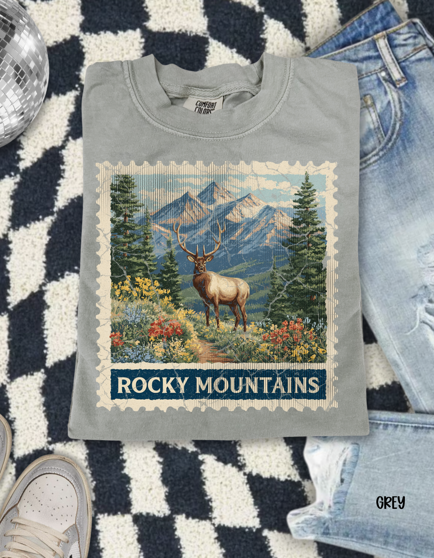 Distressed Destination Stamps (Multiple Options) Kids Completed Tee