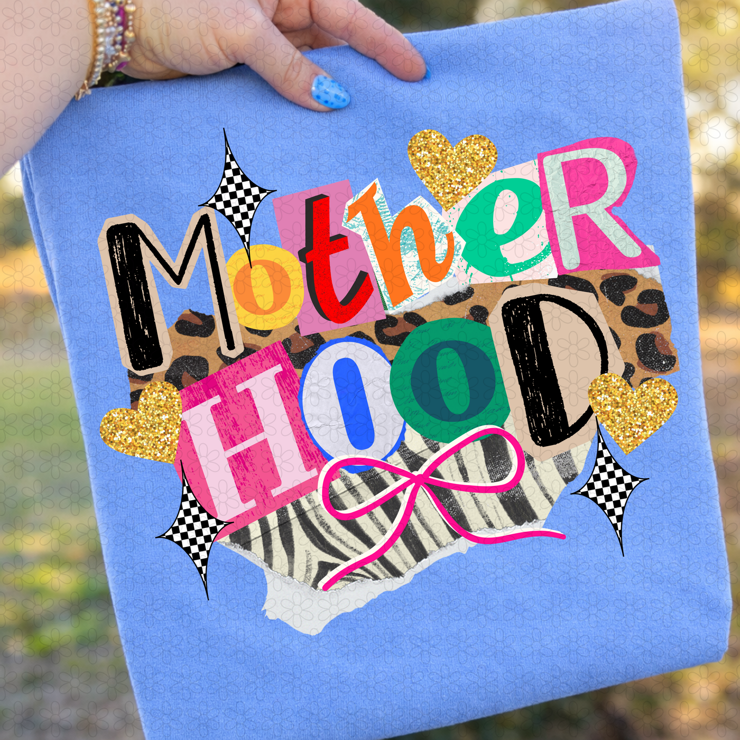 Retro Motherhood Bow Completed Tee