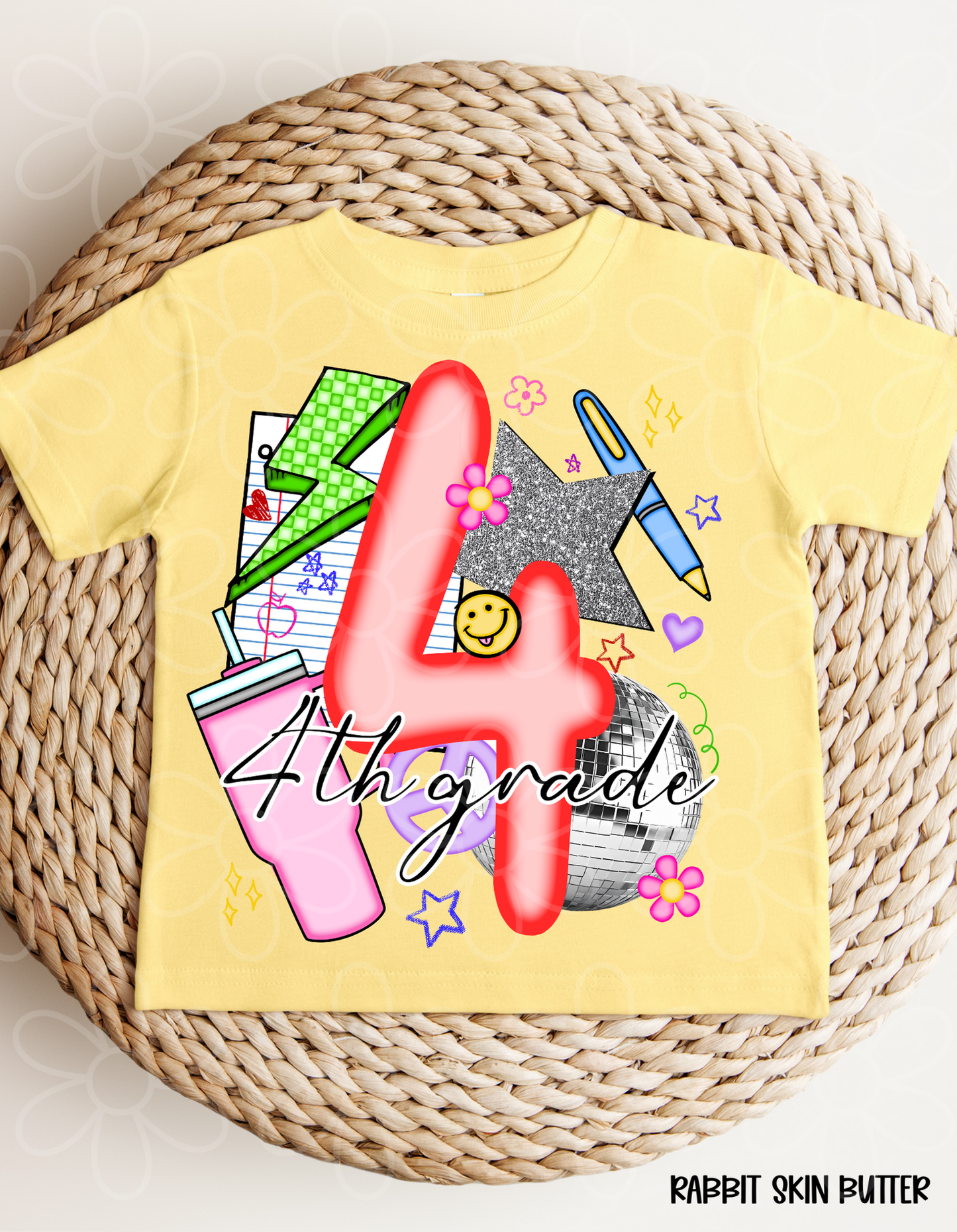 Retro Disco Ball School Grades DTF Transfer