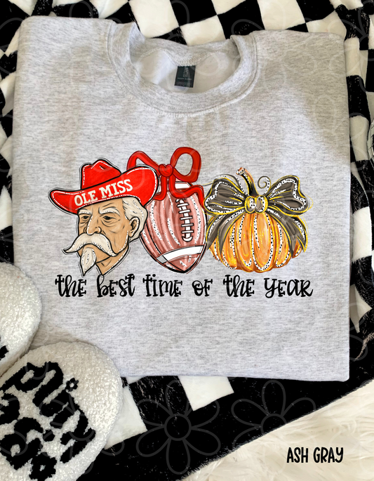 The Best Time OF Year Football Teams (Multiple Options) Completed Tee