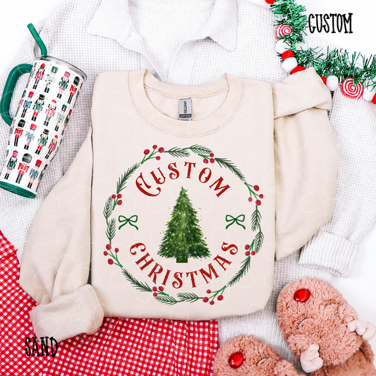 Custom State Christmas DTF Transfer