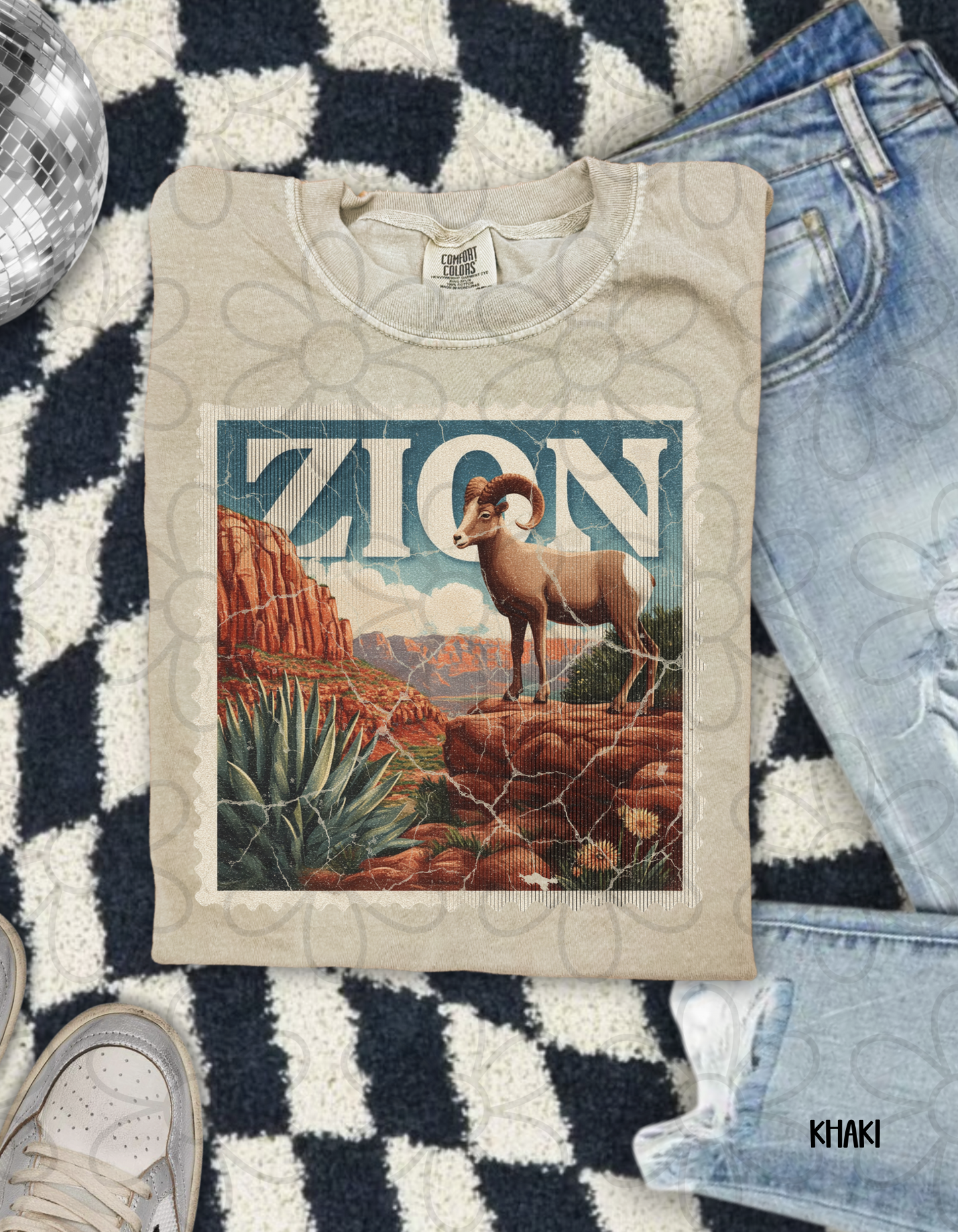 Distressed Destination Stamps (Multiple Options) Kids Completed Tee