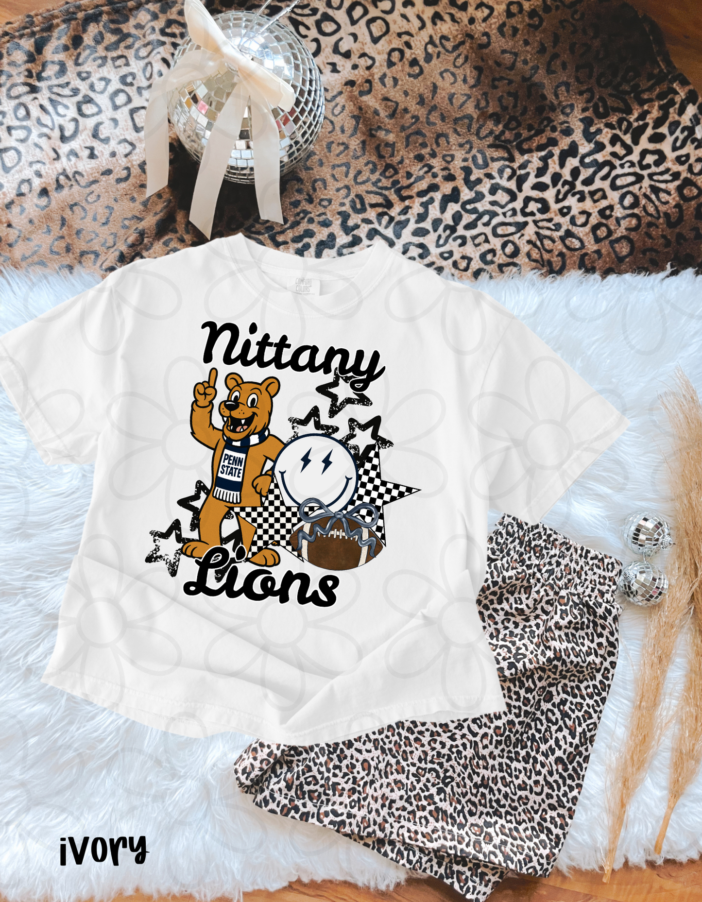 Retro Smiley Sports Teams (Multiple Options) Kids Completed Tee