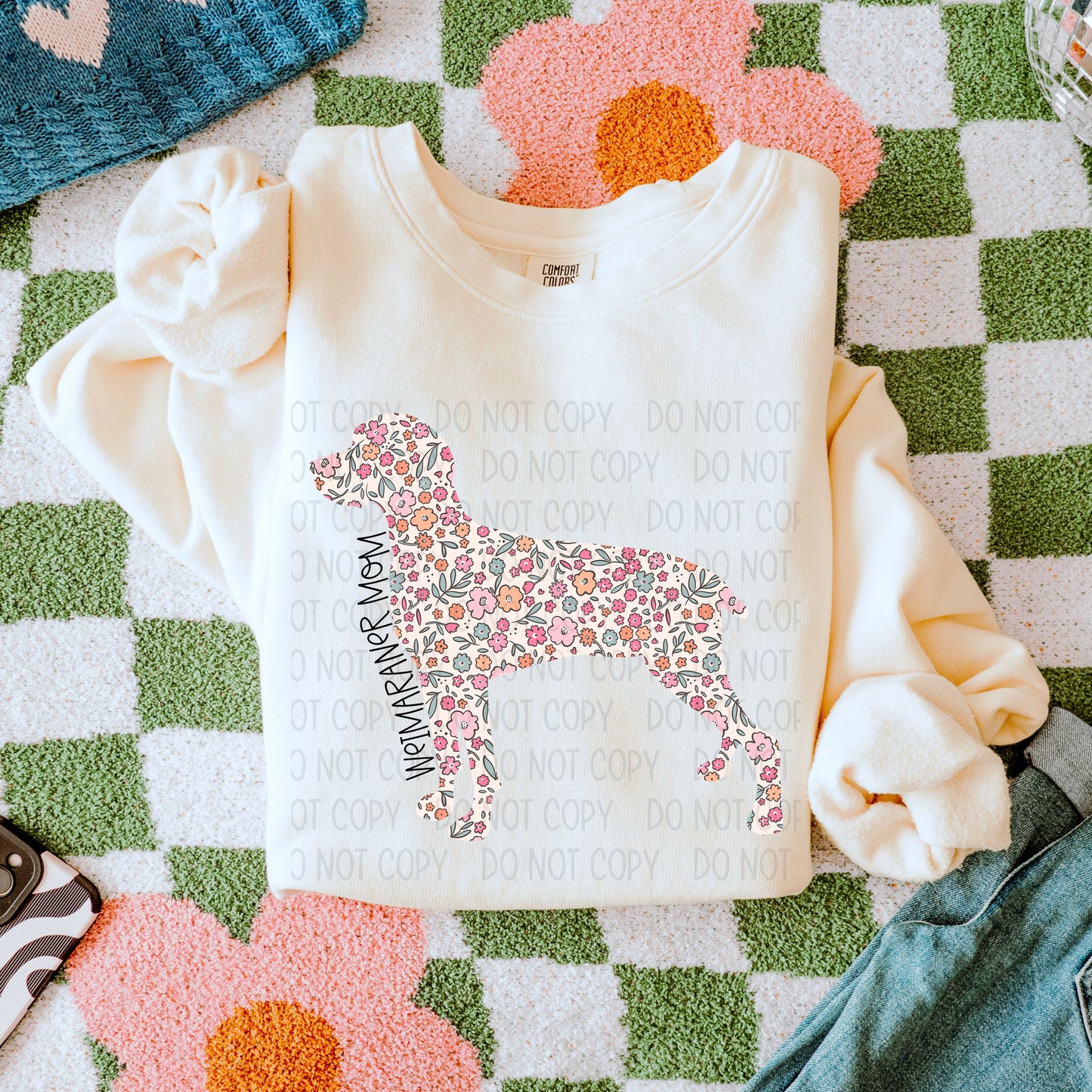 Dog Floral  ( Multiple Options NO CUSTOMS )DTF Transfer