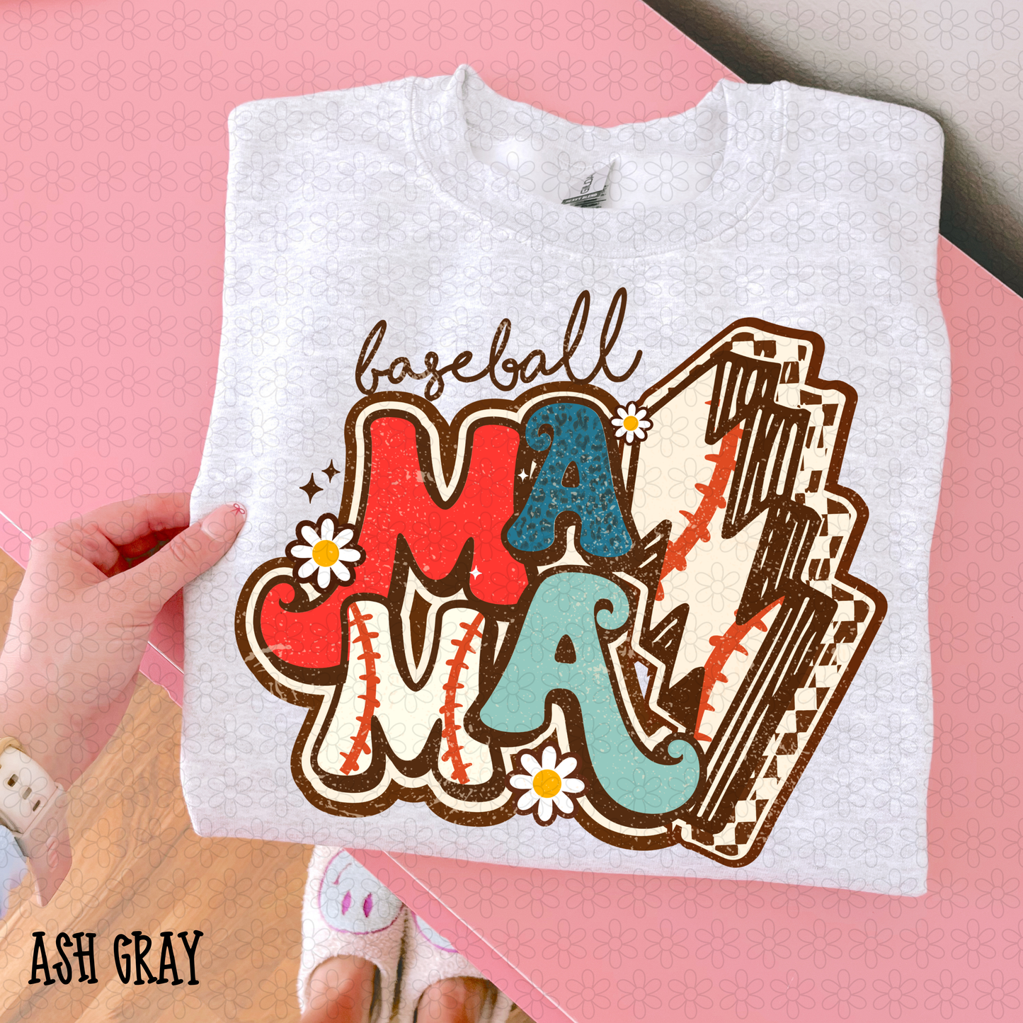 Retro Baseball Mama DTF Transfer