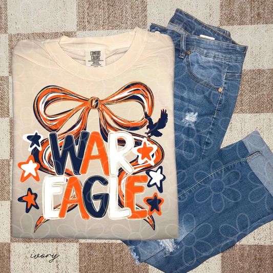 Preppy Sports Team Stars Coquette Bow (Multiple Options) DTF Transfer