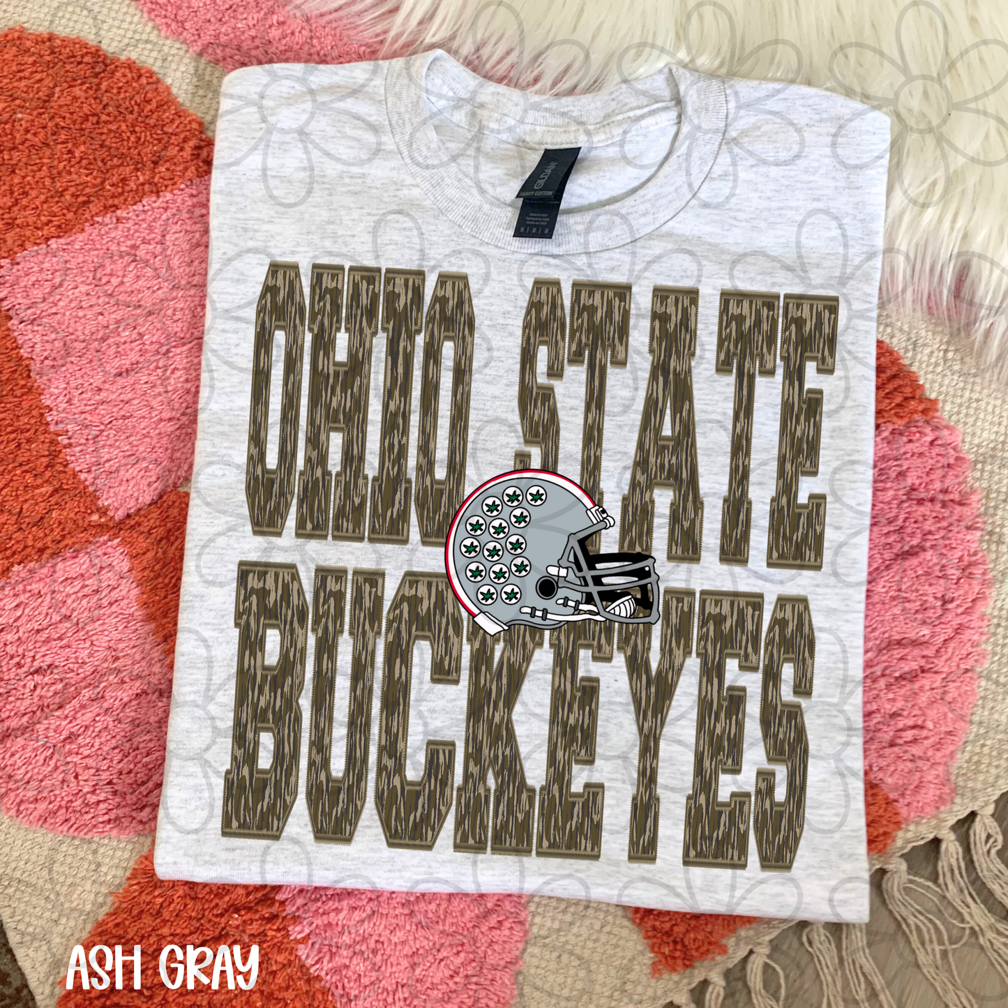 Camo Teams Football Helmet (Multiple Options) Completed Tee