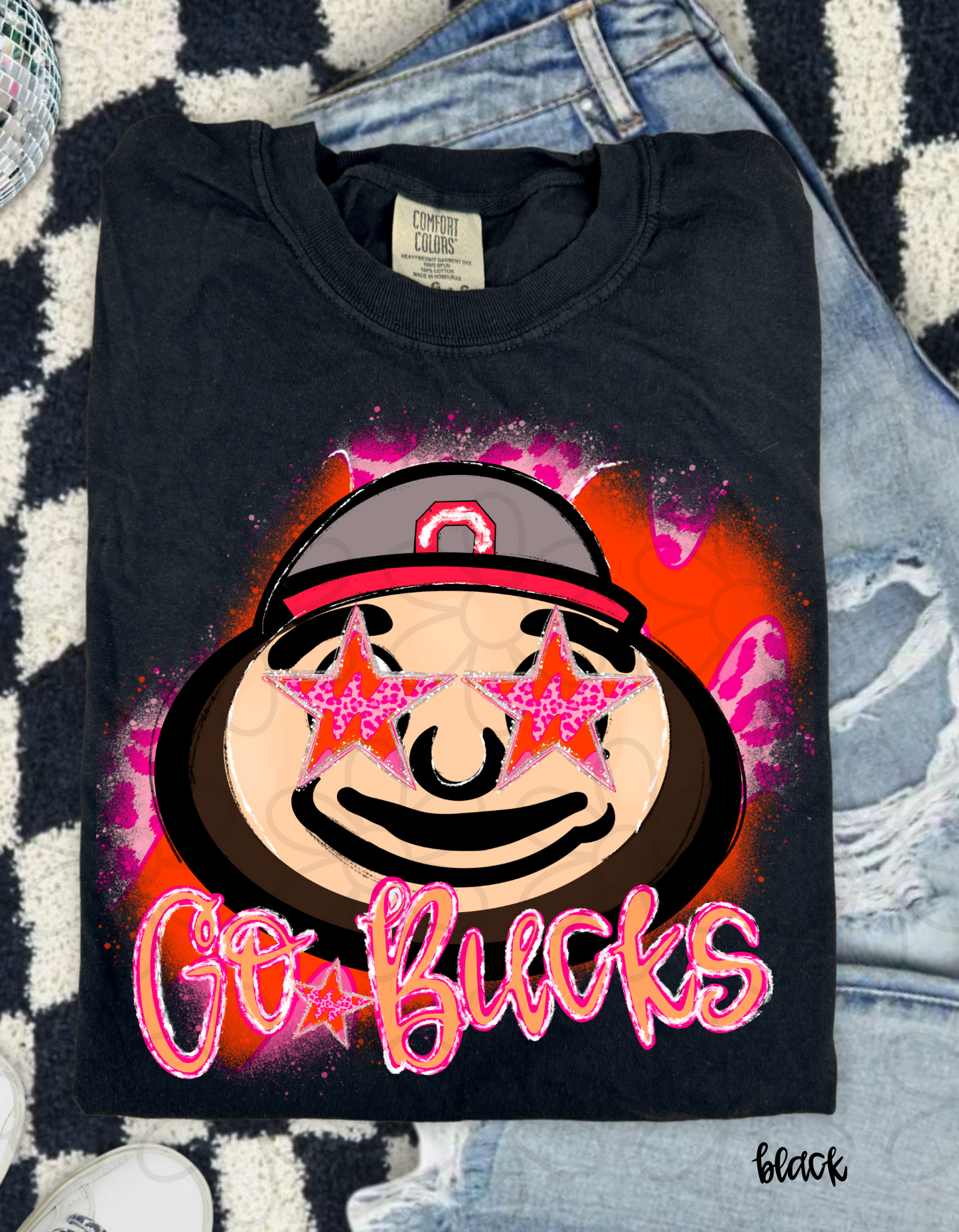 Pink Leopard Preppy Mascots (Multiple Options) Kids Completed Tee