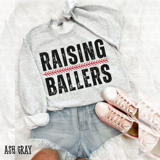 Baseball Stitch Raising Ballers DTF Transfer