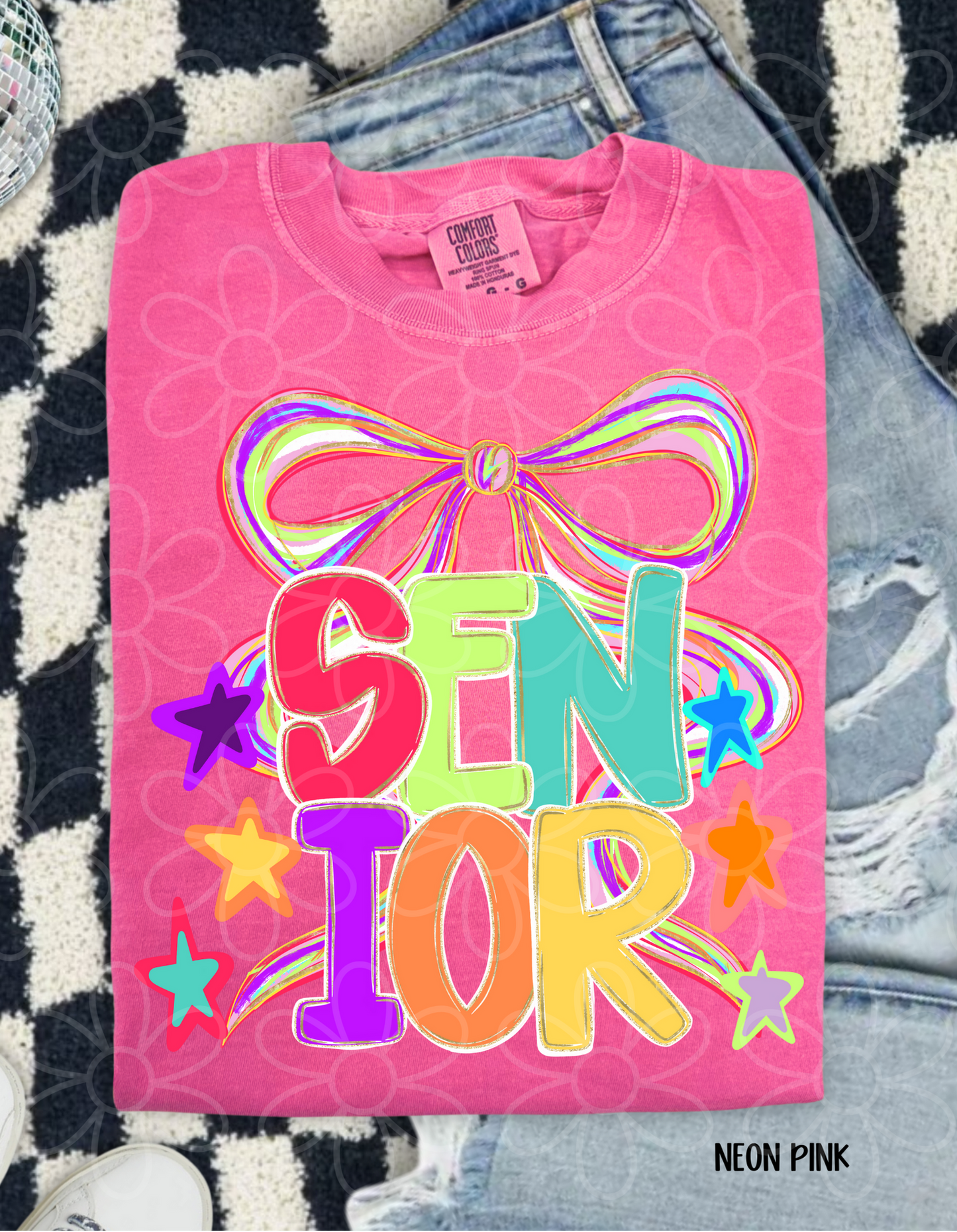 Colorful Bow School Grades (Multiple Options) DTF Transfer