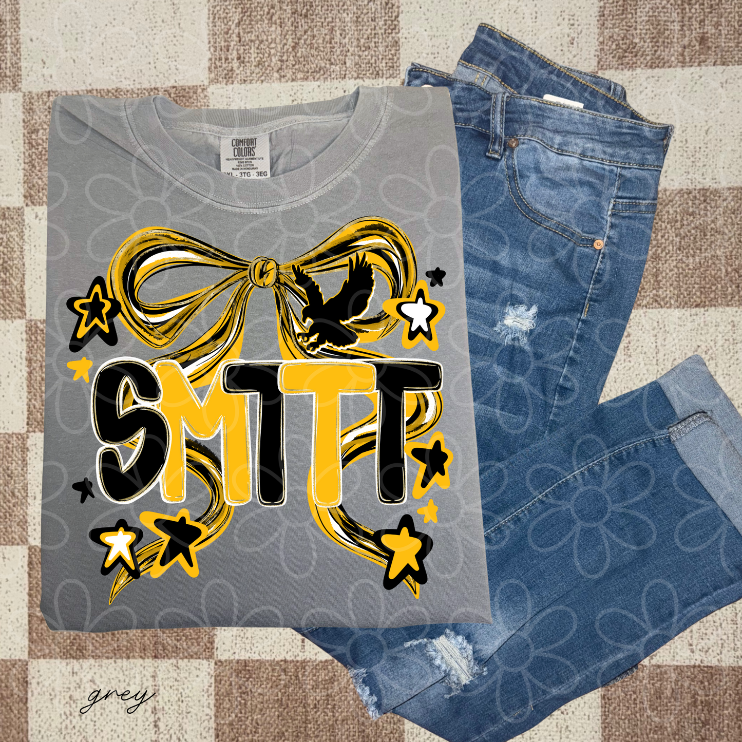 Preppy Sports Team Stars Coquette Bow (Multiple Options) DTF Transfer