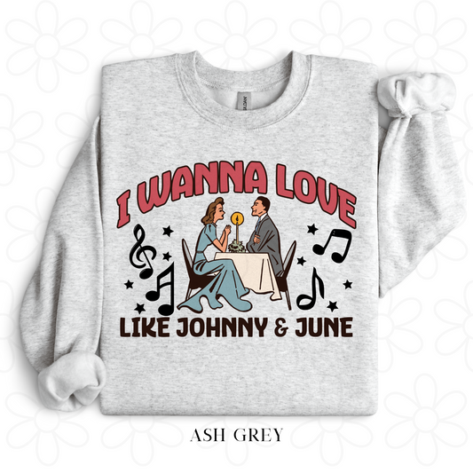 I Wanna Love Like Johnny & June Completed Tee