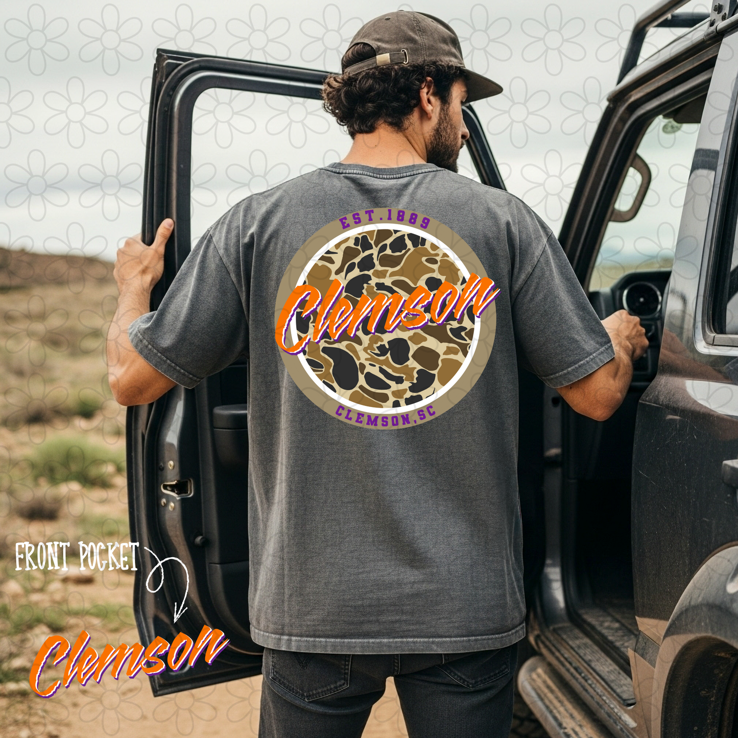 Circle Camo Sports Teams (Multiple Options) DTF Transfer