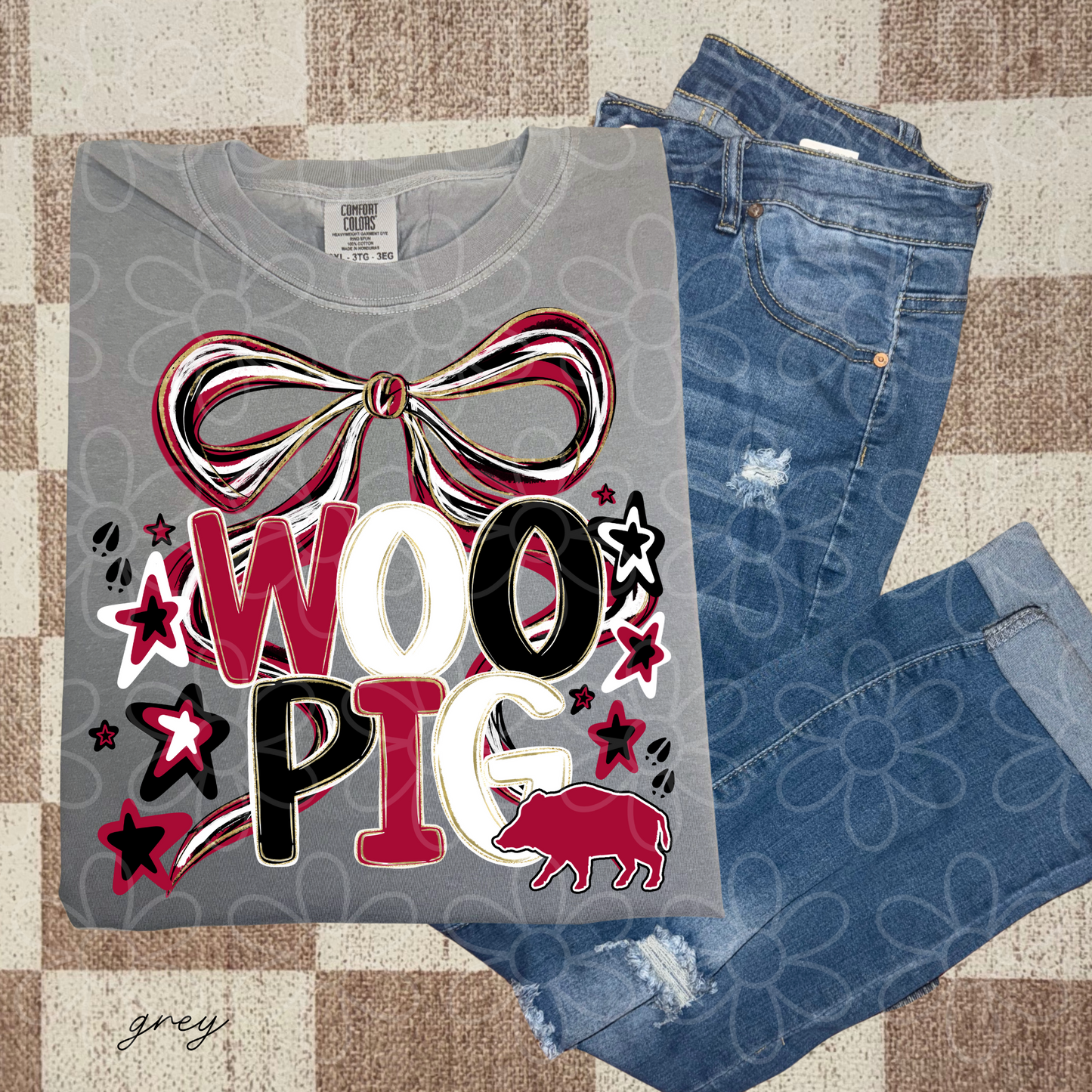 Preppy Sports Team Stars Coquette Bow (Multiple Options) DTF Transfer