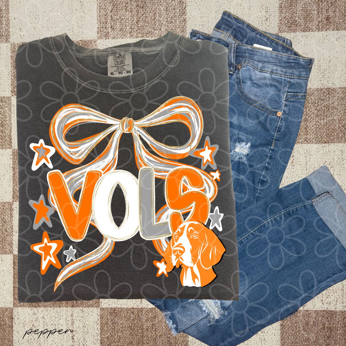 Preppy Sports Team Stars Coquette Bow (Multiple Options) DTF Transfer