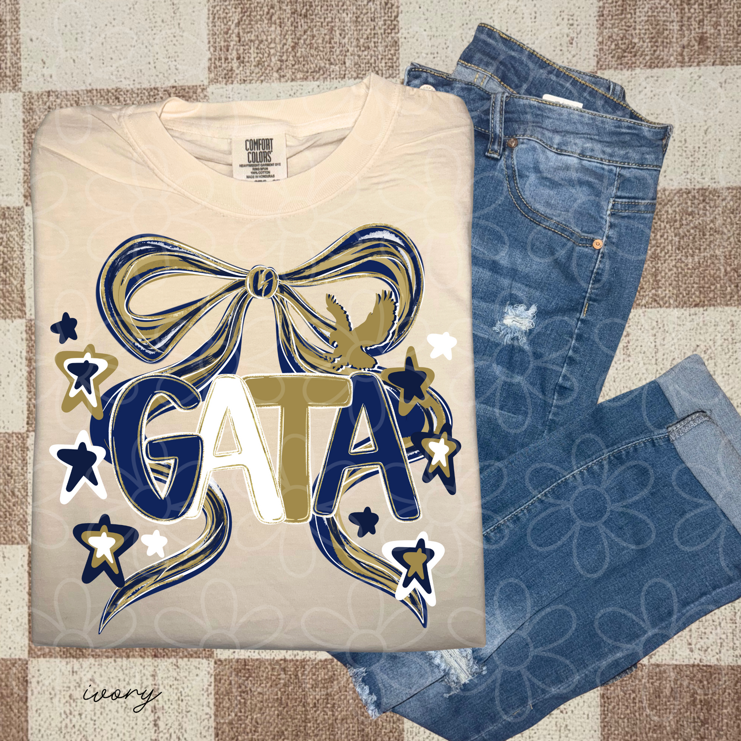 Preppy Sports Team Stars Coquette Bow (Multiple Options) DTF Transfer