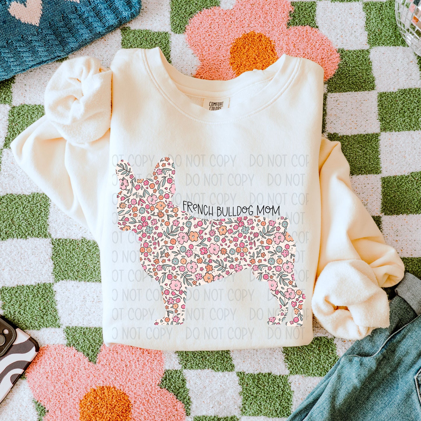 Dog Floral  ( Multiple Options NO CUSTOMS )DTF Transfer