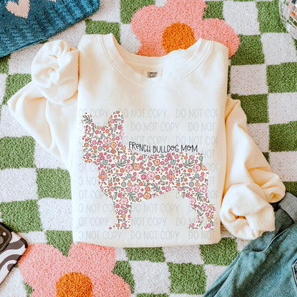 Dog Floral  ( Multiple Options NO CUSTOMS )DTF Transfer