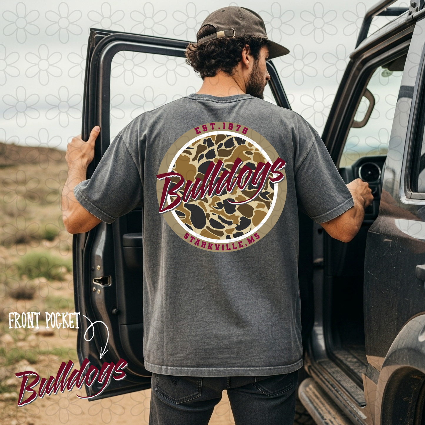 Circle Camo Sports Teams (Multiple Options) DTF Transfer