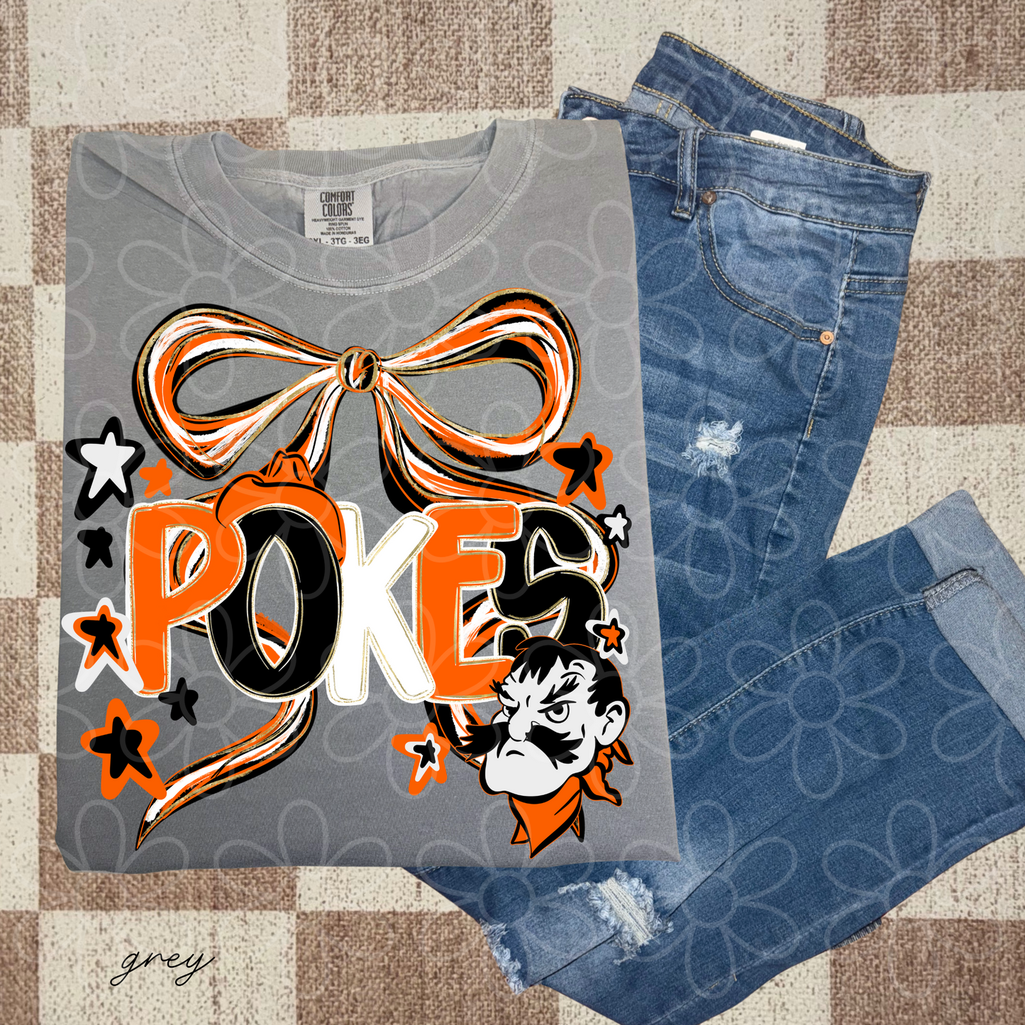 Preppy Sports Team Stars Coquette Bow (Multiple Options) DTF Transfer
