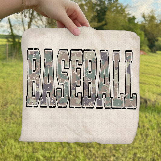 Camo Baseball Completed Tee