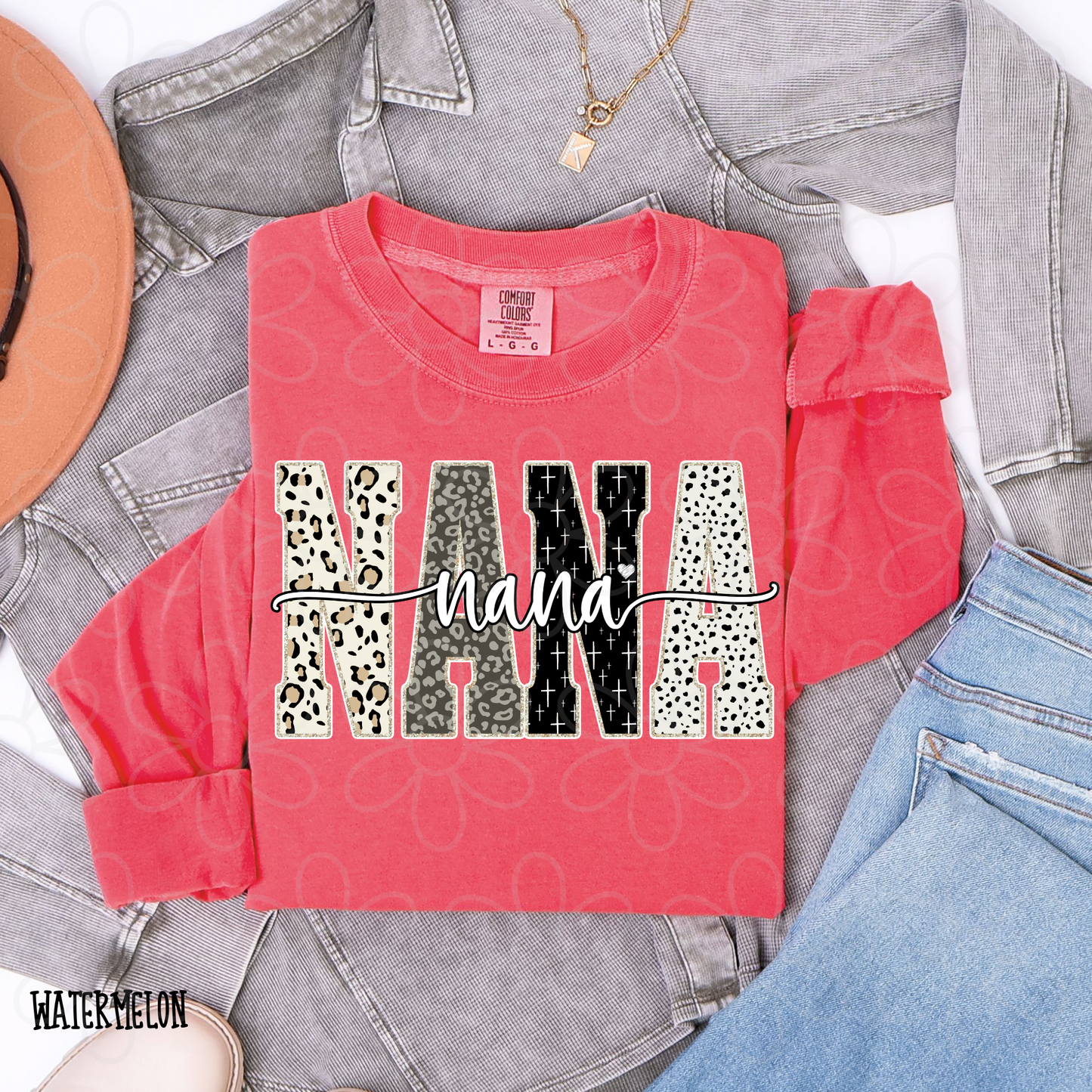 Black & White Pattern Names (Multiple Options) Completed Tee