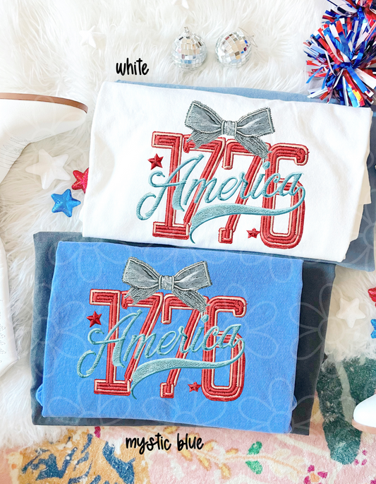 1776 America Bow Kids Completed Tee
